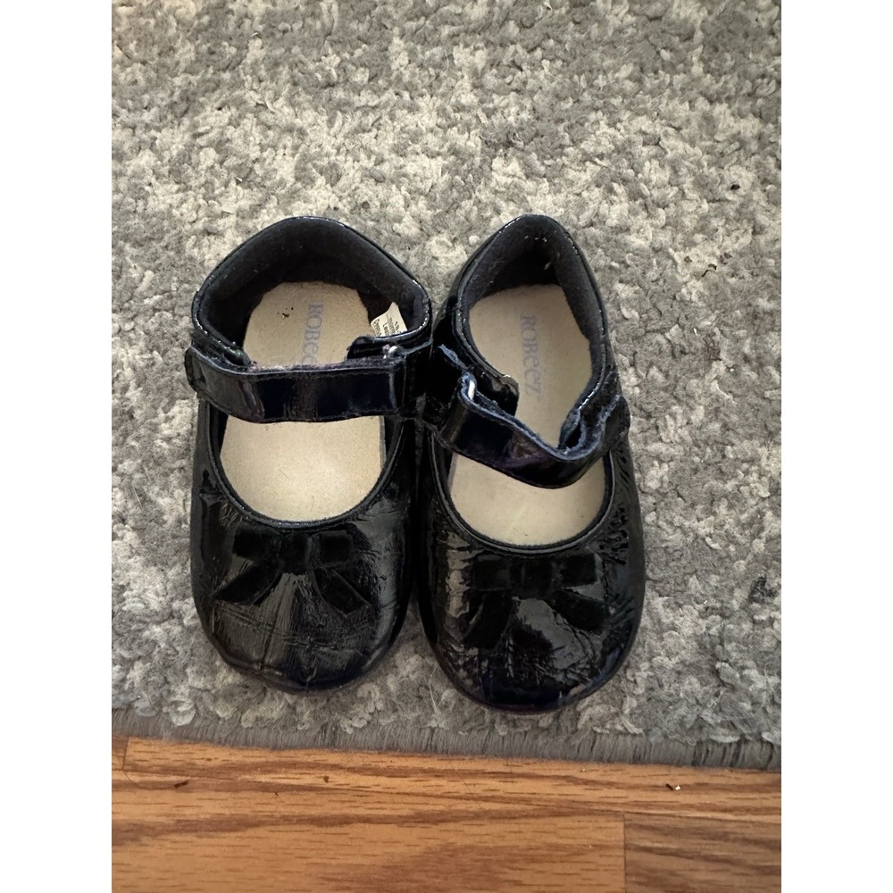 Robeez Black Classic Ballet Princess Girl Shoes